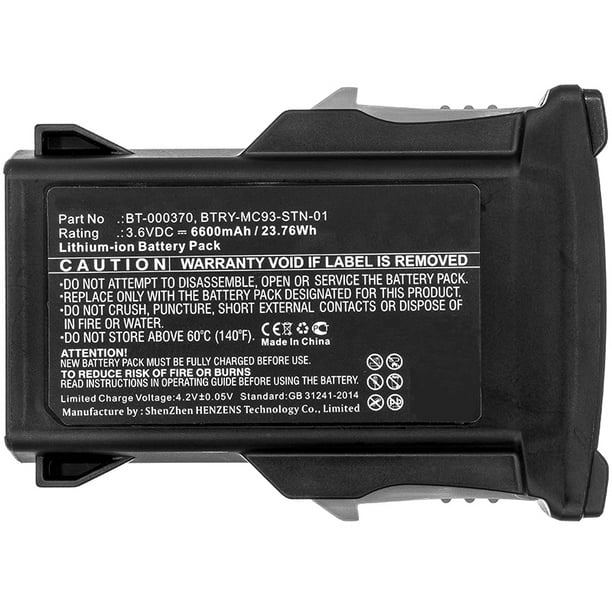 Compatible with Motorola BTRY-MC32-01-01 Battery Synergy Digital Barcode Scanner Battery Ultra Hi-Capacity Works with Zebra BTRY-MC32-52MA-10 Barcode Scanner, Li-Ion, 3.7V, 4800 mAh Compatible with Motorola BTRY-MC32-01-01 Battery Synergy Digital Barcode Scanner Battery Ultra Hi-Capacity Works with Zebra BTRY-MC32-52MA-10 Barcode Scanner, Li-Ion, 3.7V, 4800 mAh